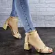 Женские босоножки Fashion Fiona 1901 36 размер 23,5 см Бежевый