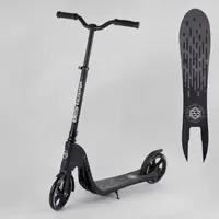 Самокат двухколесный Best Scooter Черный (72378) 
с PU колесами