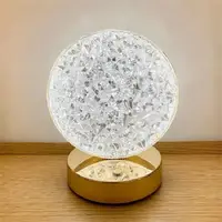 Настольная лампа Луна с кристаллами Creatice Table Lamp · Светодиодный круглый светильник - ночник