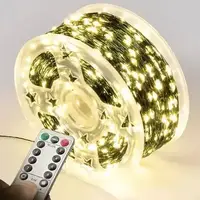 Гирлянда новогодняя USB 14728 100 м желтая
