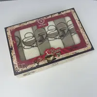 Набір вафельних кухонних рушників Туреччина Nilteks Кава 4 6370 40х60 см 6 шт