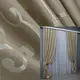 Комплект (2шт. 1х2,7м.) готовых жаккардовых штор. Цвет бежевый. Код 1527ш 31-725