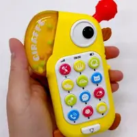 Игрушечный мобильный телефон, музыкальный (ЖЕЛТЫЙ)