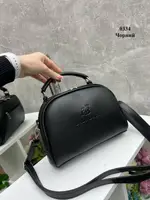 Чорний — молодіжний каркасний клатч Lady Bags з двома блискавками 0334