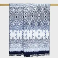 Плед 200х220 см Хлопок Nardo Синий Arya AR-TR1005044-blue