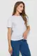 Футболка женская однотонная, цвет белый, 238R111-1