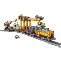 Конструктор ZIPP Toys "Поезд DPK32 с рельсами". Цвет: желтый