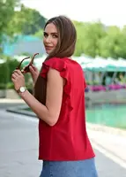 Блуза жіноча вишнева код П708