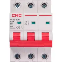 Модульный автоматический выключатель CNC YCB9-80M 3P C20 6ka