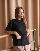 Футболка женская Vivioji Оверсайз Черный one size (12948)