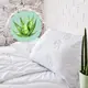 Подушка Aloe Vera 50х70 см IDEIA c пропиткой ткани экстрактом Алоэ Вера антиаллергенная белая с молнией
