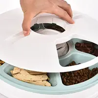 Автоматична годівниця для собак і котів електронна Pet Feeder, 30x7 см, 6 порцій по 90мл, таймер, мелодія