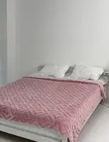 Плед Dushka Home Королівська Шиншила Ромб 21224 200х230 см рожевий