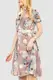 Платье с цветочным принтом цвет бежевый 230R024