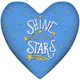 Подушка сердце Shine like the stars 37x37 см (4PS_WOL027)