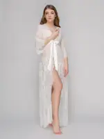 775 халат мереживо молочний Serenade XL
