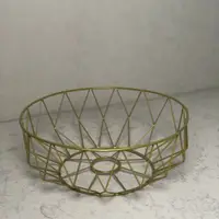 Фруктовница DecorArt "Зетка" 15x26 см Золотой