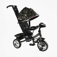Дитячий велосипед 3-х колісний BestTrike 6588 поворотне сидіння фара музична. Black (165668)