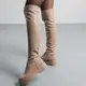Ботфорты женские Fashion Mare 3845 40 размер 25,5 см Бежевый