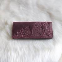 Кошелек длинный "Сова" бордовый 07-С-Бор Гранд Презент 07-С-Бор