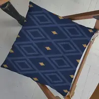 Подушка на стул с завязками Ромбы 40x40x4 см (PZ_23F013)