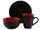 Набор столовый Interos 16216-D1-90382 3 предмета красный с черным