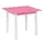 Дитячий стіл Ігруша 60х60, квадратний, дерево, висота 52 см. Pink (79844)