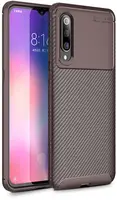 Чехол-накладка Ipaky Carbon Fiber Series/Soft TPU Case Xiaomi Mi 9 Brown