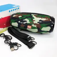 Портативная Bluetooth колонка TG534 SD IPX5 с ремешком громкая блютуз колонка Цвет: камуфляж