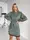 Теплое платье AO095 Oversize Оливковое XL-3XL