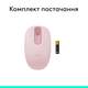 Мышь компьютерная безпроводная Logitech M196 Bluetooth Rose L910-007461 розовая