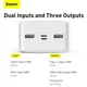 УМБ BASEUS Bipow Digital Display Power bank 30000mAh |2USB/1Type-C, 3A/15W, QC| (PPDML-K02)