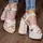 Женские босоножки Fashion Aquelina 3078 38 размер 24,5 см Бежевый