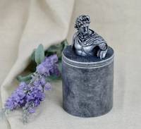 Аромасвічка APOLLO BURLEY VANILLA SILVER 100% WOOD WAX 165g 35h Гранд Презент NAC 1107