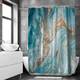 Шторка для ванны из полиэстера водонепроницаемая Bathlux 180x180 см с кольцами, занавеска для ванной комнаты