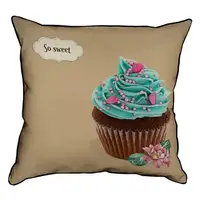 Подушка с мешковины So sweet 45x45 см (45PHB_SWE024_BR)