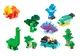 Детский конструктор Technok Toys 22 DINOPERK динозавры машинки деревья 190 элементов. Multicolor (184405)