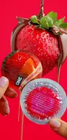 Презервативы ONE Chocolate Strawberry (ароматизированные)(по 1 шт)(упаковка может отличаться цветом