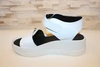 Босоніжки жіночі білі натуральна шкіра Б1669