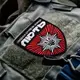 Шеврон на липучке штурмовая бригада Лють 8х9,5 см, вышитый патч нашивка ДШБ