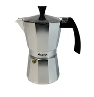 Гейзерна кавоварка Magio MG-1003 450 мл 9 чашок срібляста