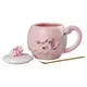 Чашка фарфоровая Flamingo 500мл с крышкой и ложкой чашки для кофе Nice day HPCY8276ND
