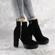 Женские ботильоны на каблуке Fashion Intro 1408 38 размер 24 см Черный