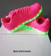 Кроссовки светящиеся женские Pink TX02
