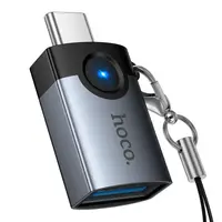 Переходник HOCO Victory Type-C male to USB female adapter UA46C  |OTG, LED|