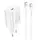 Адаптер сетевой HOCO Type-C to Type-C Cable Jetta charger set N22 |Type-C, 25W/3A, PD|