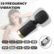 (ПОВРЕЖДЕННАЯ КОРОБКА) Вибромассажёр для клитора " Small AV stick", цвет чёрный ,10 режимов вибрации