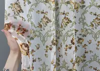 Тюль батист, колекція "Flora". Колір білий з різнокольоровим принтом. Код 917т