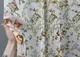 Тюль батист, коллекция "Flora". Цвет белый с разноцветным принтом. Код 917т