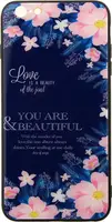 Чехол-накладка TOTO Glass Fashionable Case Apple iPhone 6 Plus/6S Plus Flower on Blue
